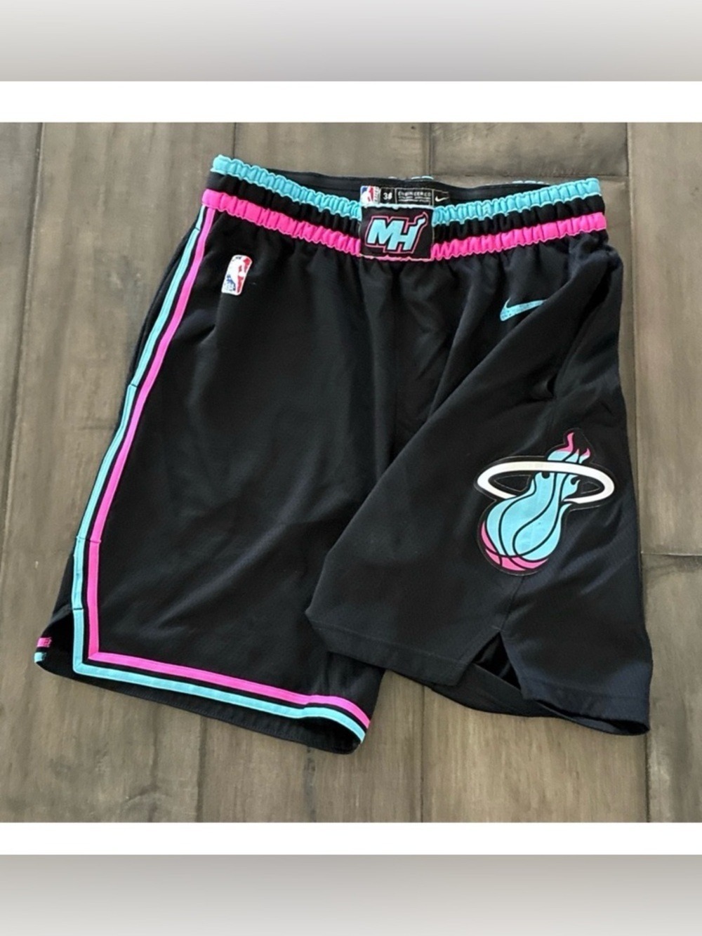 Nike Miami Heat Vice City Edition Swingman Performance Shorts - Size 38